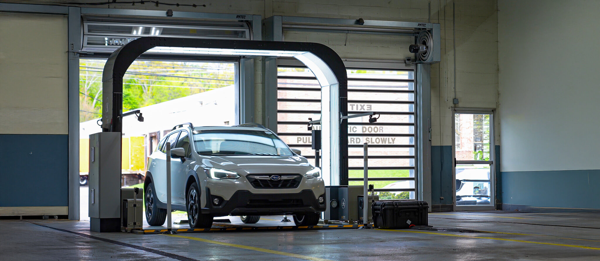 Subaru Forester in UVeye inspection system